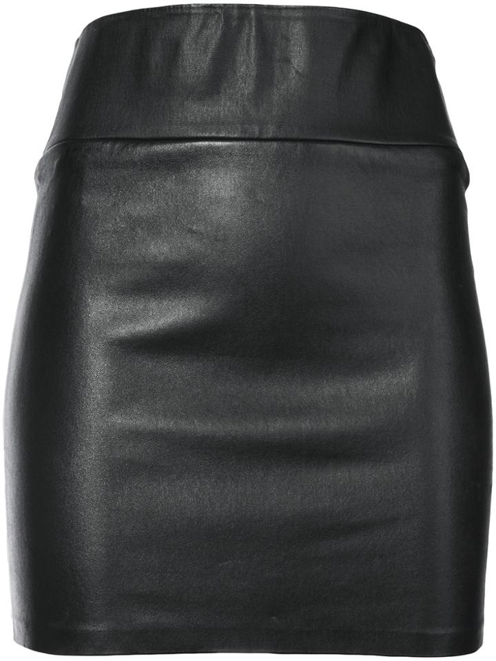 Sprwmn Fitted Mini Skirt - Black