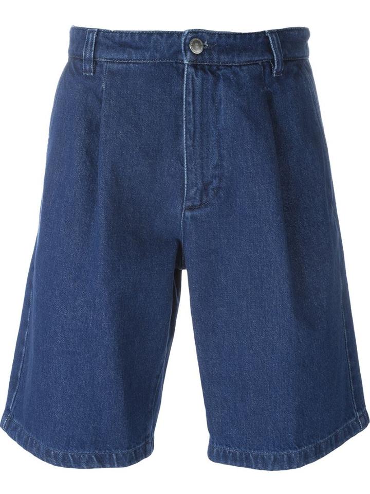 Raf Simons Denim Shorts, Men's, Size: 33, Blue, Cotton
