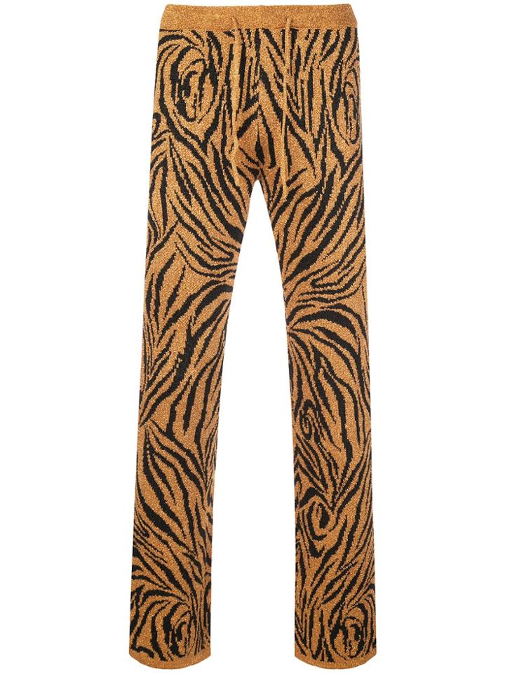 Lazoschmidl Tiger Print Archie Track Pants - Orange