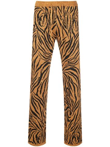Lazoschmidl Tiger Print Archie Track Pants - Orange