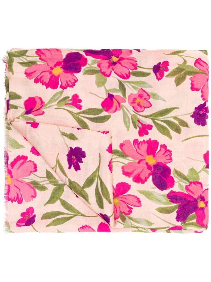 Twin-set Floral Scarf - Nude & Neutrals