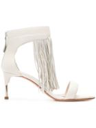 Alexander Mcqueen Valentino Garavani Fringed Sandals - White