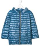 Herno Kids Standing Collar Puffer Jacket - Blue