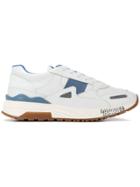 Versace Lace-up Panelled Sneakers - White