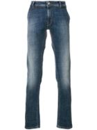 Pt05 Slim-fit Faded Jeans - Blue