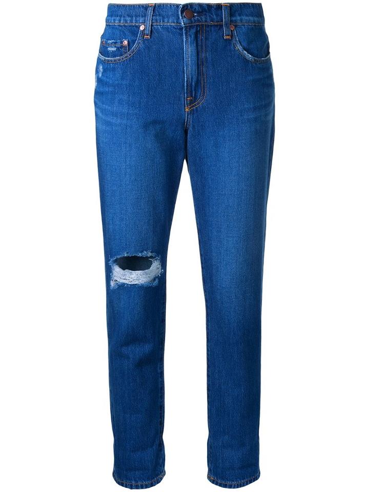 Nobody Denim Bailey Slim-fit Boyfriend Jeans, Women's, Size: 27, Blue, Cotton