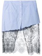 Filles A Papa - Lace Detail Skirt - Women - Cotton - 2, White, Cotton