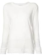 The Lady And The Sailor - Knitted Top - Women - Cotton/linen/flax - Ii, White, Cotton/linen/flax
