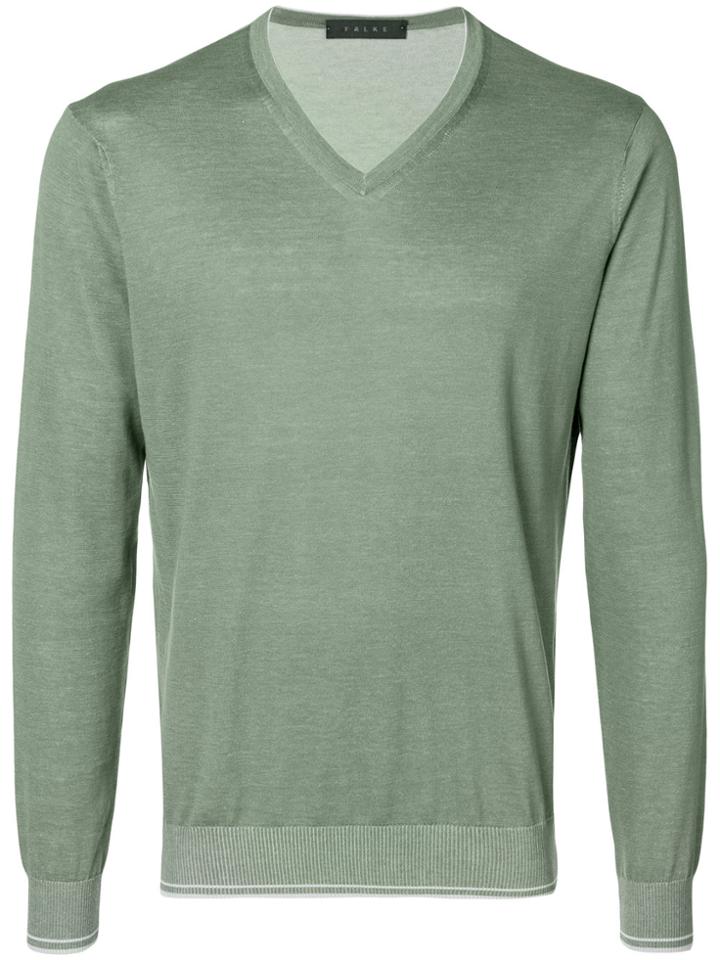 Falke Classic Fitted Sweater - Green