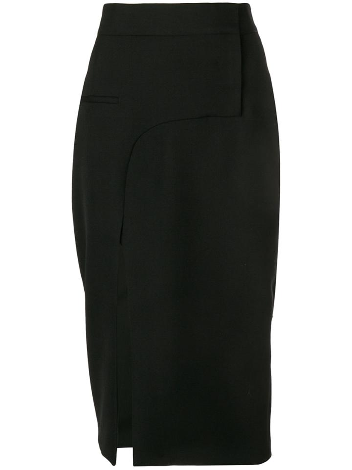 Haider Ackermann Slit Front Pencil Skirt - Black