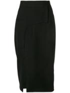 Haider Ackermann Slit Front Pencil Skirt - Black