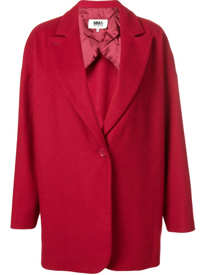 Mm6 Maison Margiela Classic Fitted Blazer - Red