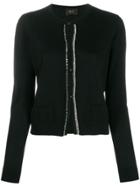 Liu Jo Ribbed Knit Cardigan - Black