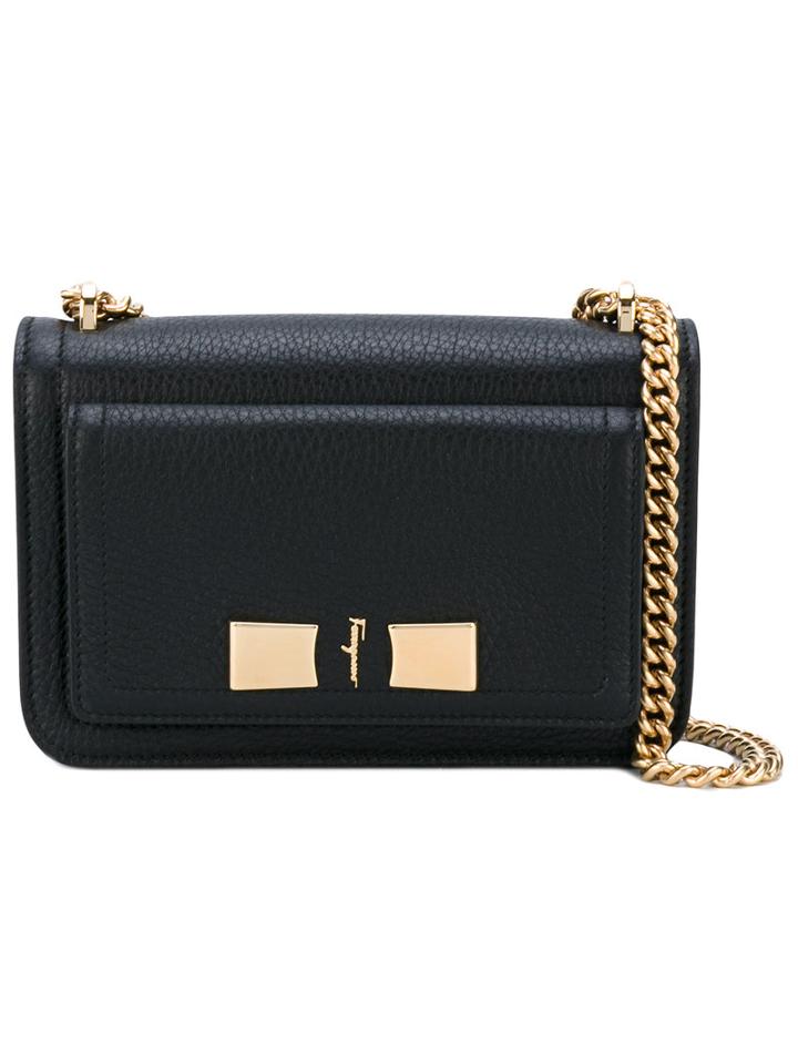 Salvatore Ferragamo - Ginevra Shoulder Bag - Women - Calf Leather/metal - One Size, Black, Calf Leather/metal