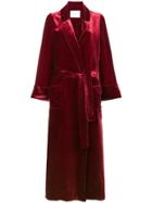 Racil Windsor Velvet Robe - Red