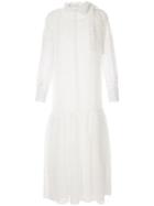 Bambah Bow Tie Fuzzy Dress - White