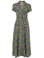 Lhd Long Monkey Print Dress - Multicolour
