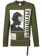 Helmut Lang - Helmut Lang X Travis Scott Photograph Print Sweatshirt - Men - Cotton - Xs, Green, Cotton