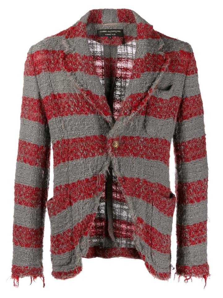 Comme Des Garçons Vintage Striped Jacket - Grey