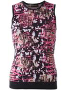 Versace Abstract Intarsia Top