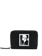 Karl Lagerfeld Legend Medium Zipped Wallet - Black