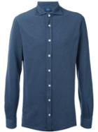 Barba Piquet Shirt, Men's, Size: 58, Blue, Cotton