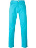 Pt01 - Classic Chino Trousers - Men - Cotton/spandex/elastane - 32, Blue, Cotton/spandex/elastane