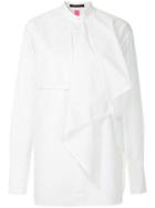 Y's Layered Frill Shirt - White