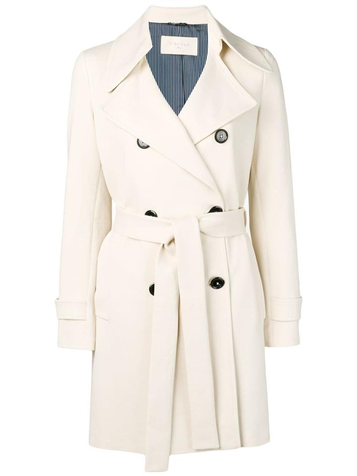 Circolo 1901 Double Breasted Trench Coat - Neutrals