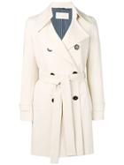 Circolo 1901 Double Breasted Trench Coat - Neutrals