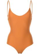 Matteau The Scoop Maillot Swimsuit - Yellow & Orange