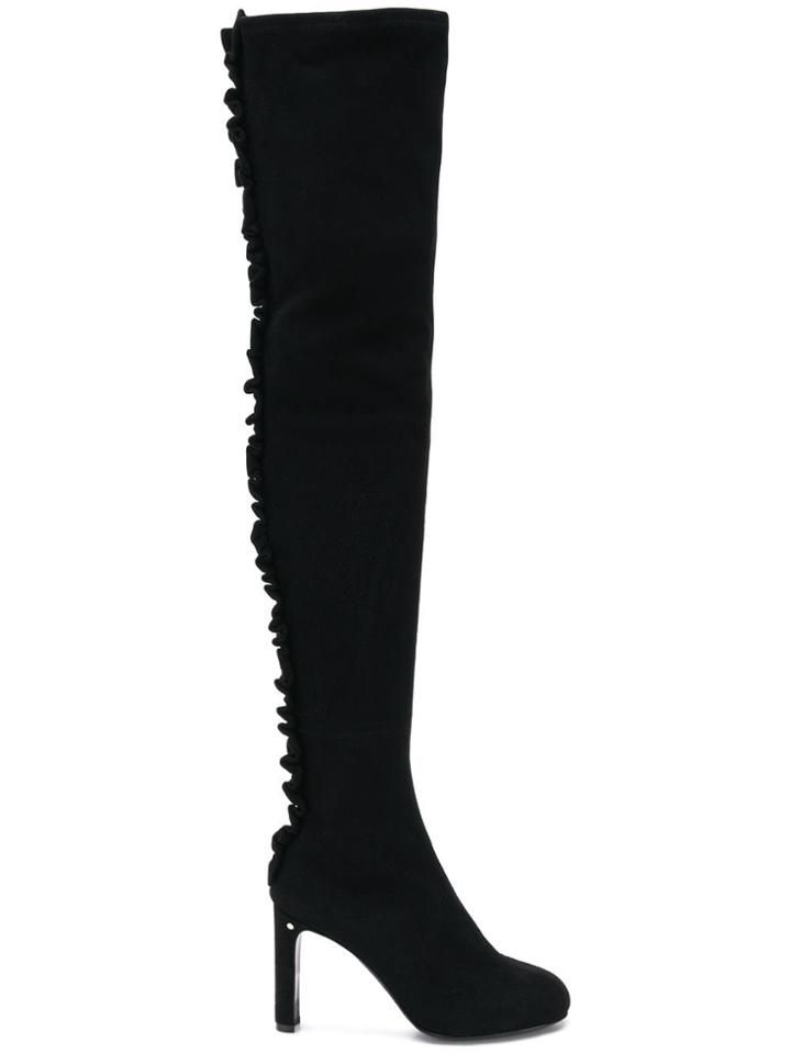 Laurence Dacade Ruffle Trim Boots - Black