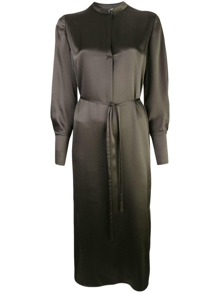 Vince Belted Tunic Dress - Brown