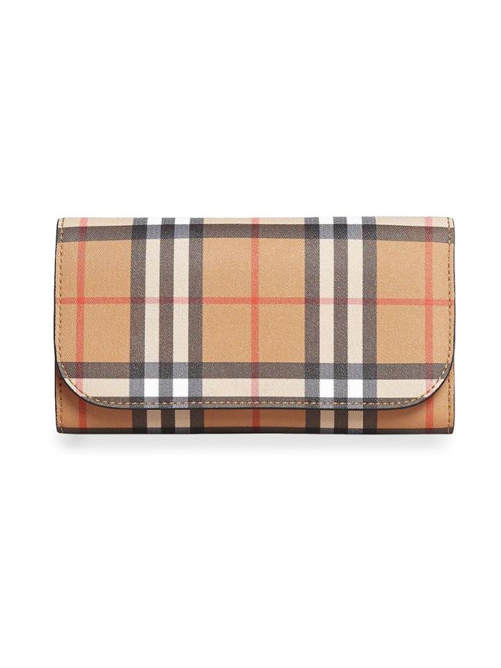 Burberry Vintage Check Continental Wallet And Pouch - Neutrals