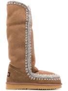 Mou Mou Mueskimo40 Dark Stone Leather/fur/exotic Skins->leather -