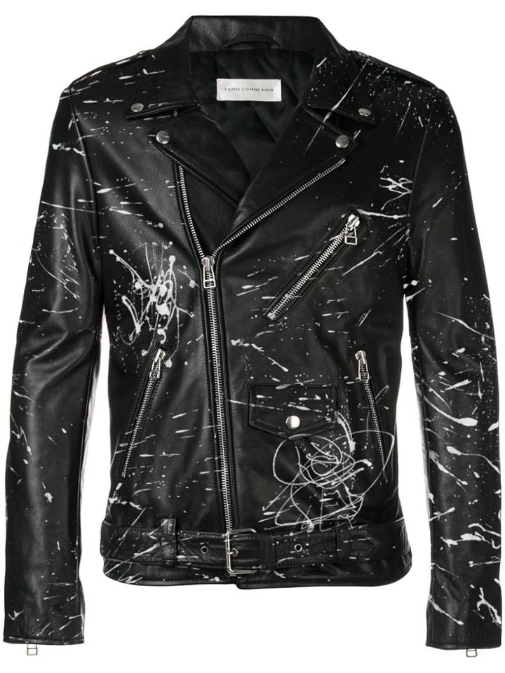 Faith Connexion Customisable Biker Jacket - Black