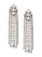 Radà Long Embellished Earrings - Metallic