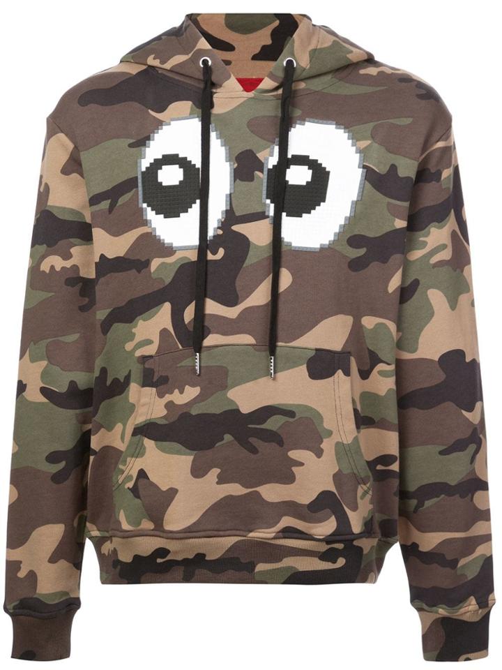 Mostly Heard Rarely Seen 8-bit Camouflage Eyez Hoodie - Green