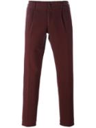 Incotex Slim Fit Trousers, Men's, Size: 48, Red, Cotton/spandex/elastane