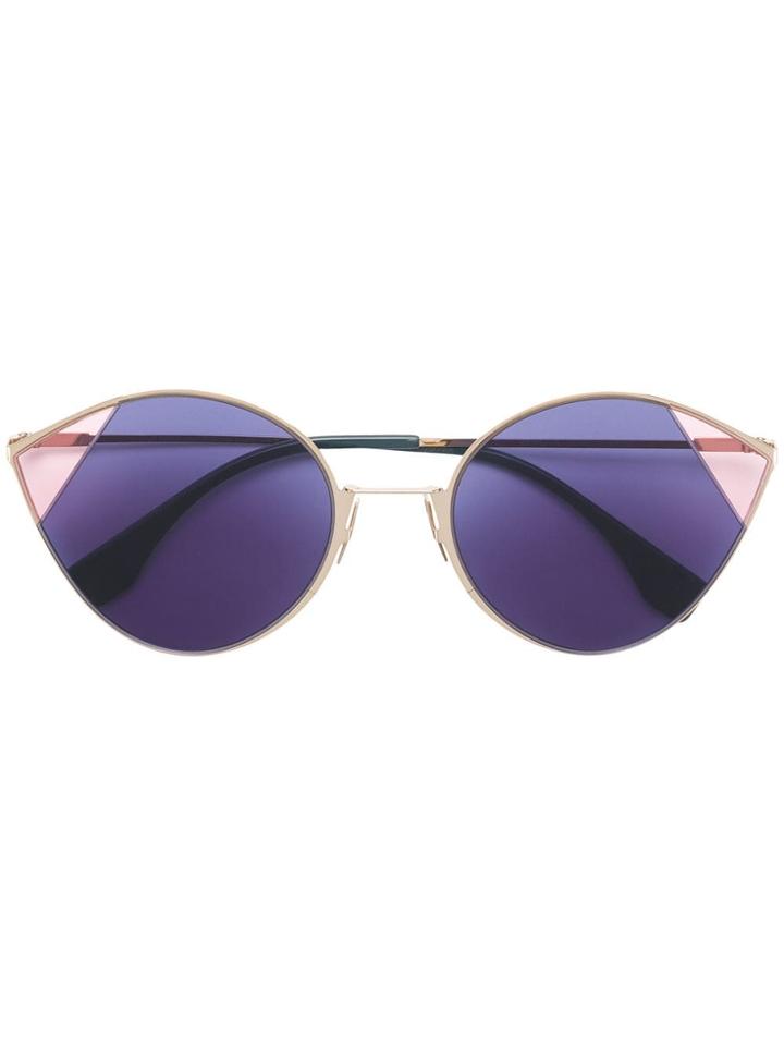 Fendi Eyewear Round Frame Sunglasses - Blue