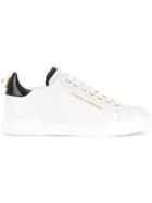 Dolce & Gabbana Two-tone Logo Sneakers - White