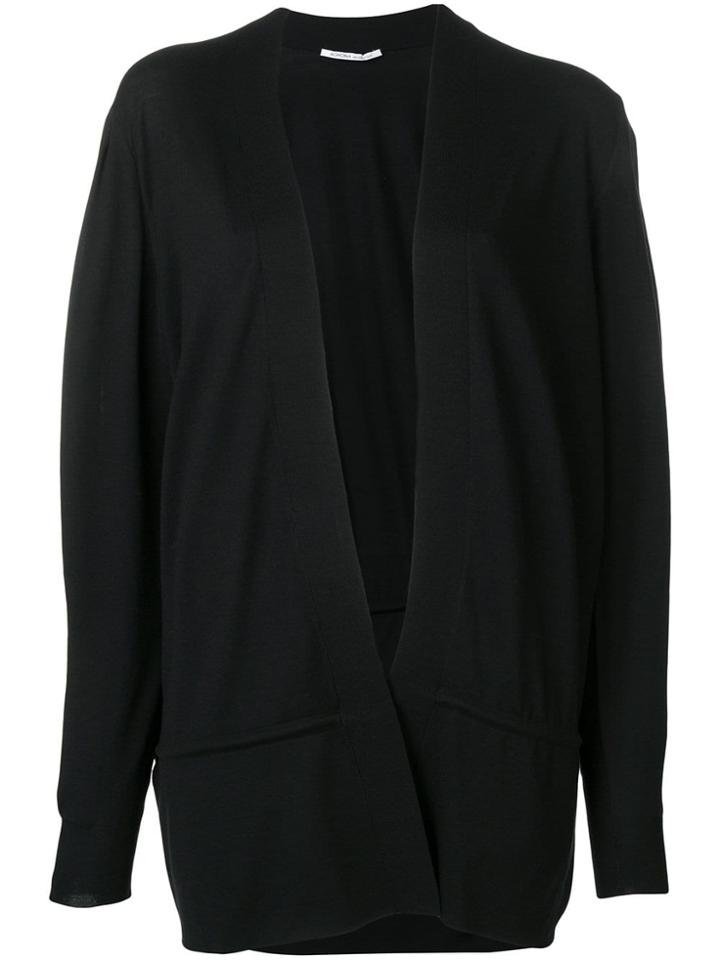 Agnona Open Front Cardigan - Black