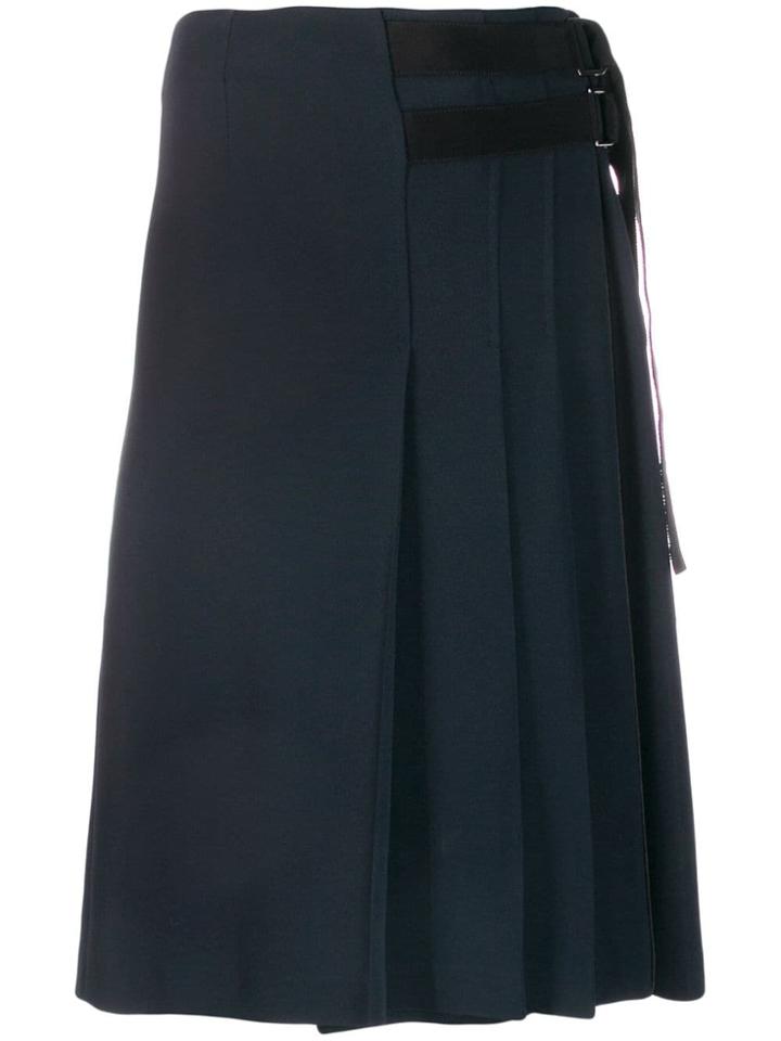 Fay Pleated Skirt - Blue