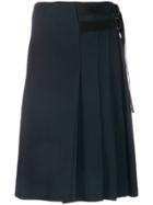 Fay Pleated Skirt - Blue