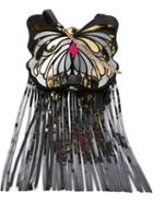 Manish Arora Butterfly Shaped Crossbody Bag, Women's, Black, Polyester
