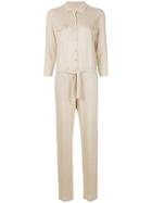 Majestic Filatures Shirt Jumpsuit - Nude & Neutrals