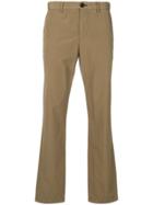 Ps Paul Smith Stretch Straight Leg Trousers - Brown