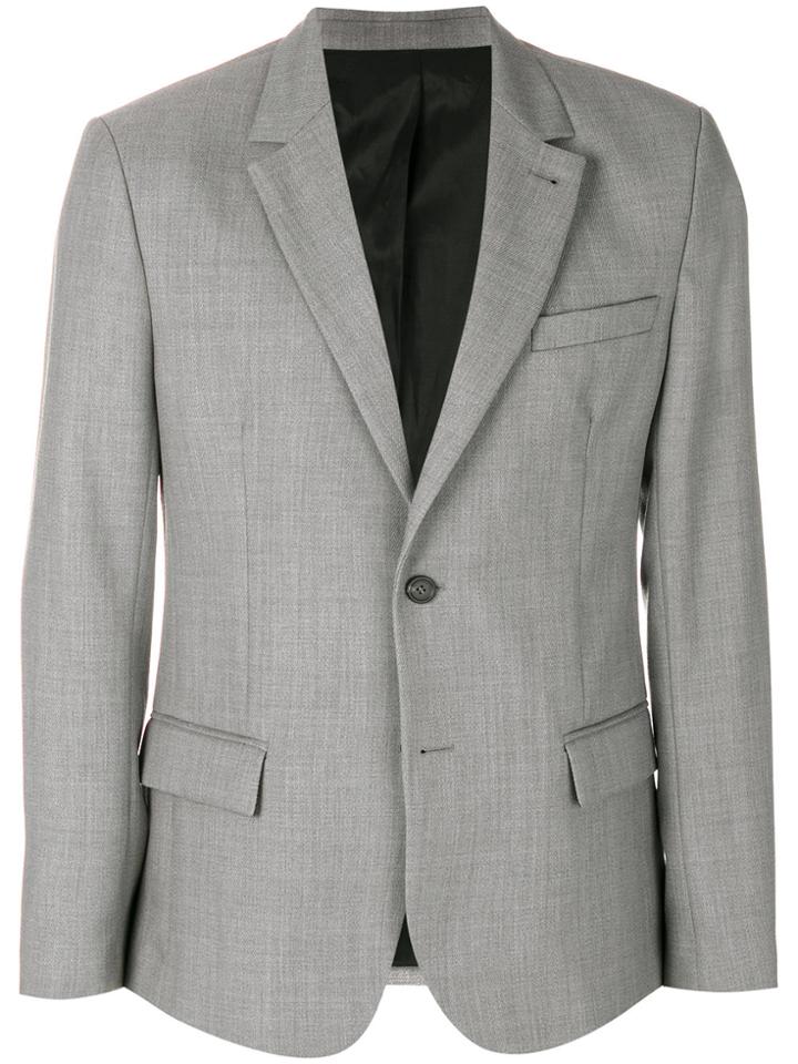 Ami Alexandre Mattiussi Two Buttons Lined Jacket - Grey