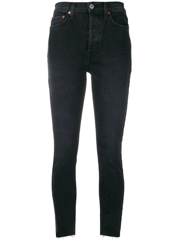 Re/done Slim Fit Jeans - Black