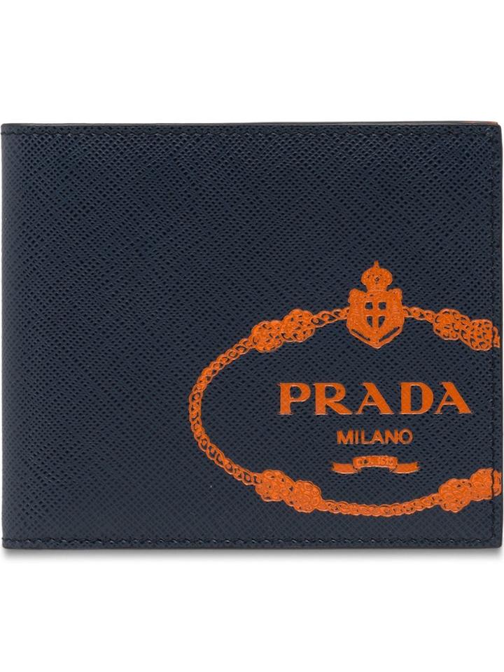 Prada Saffiano Wallet - Blue